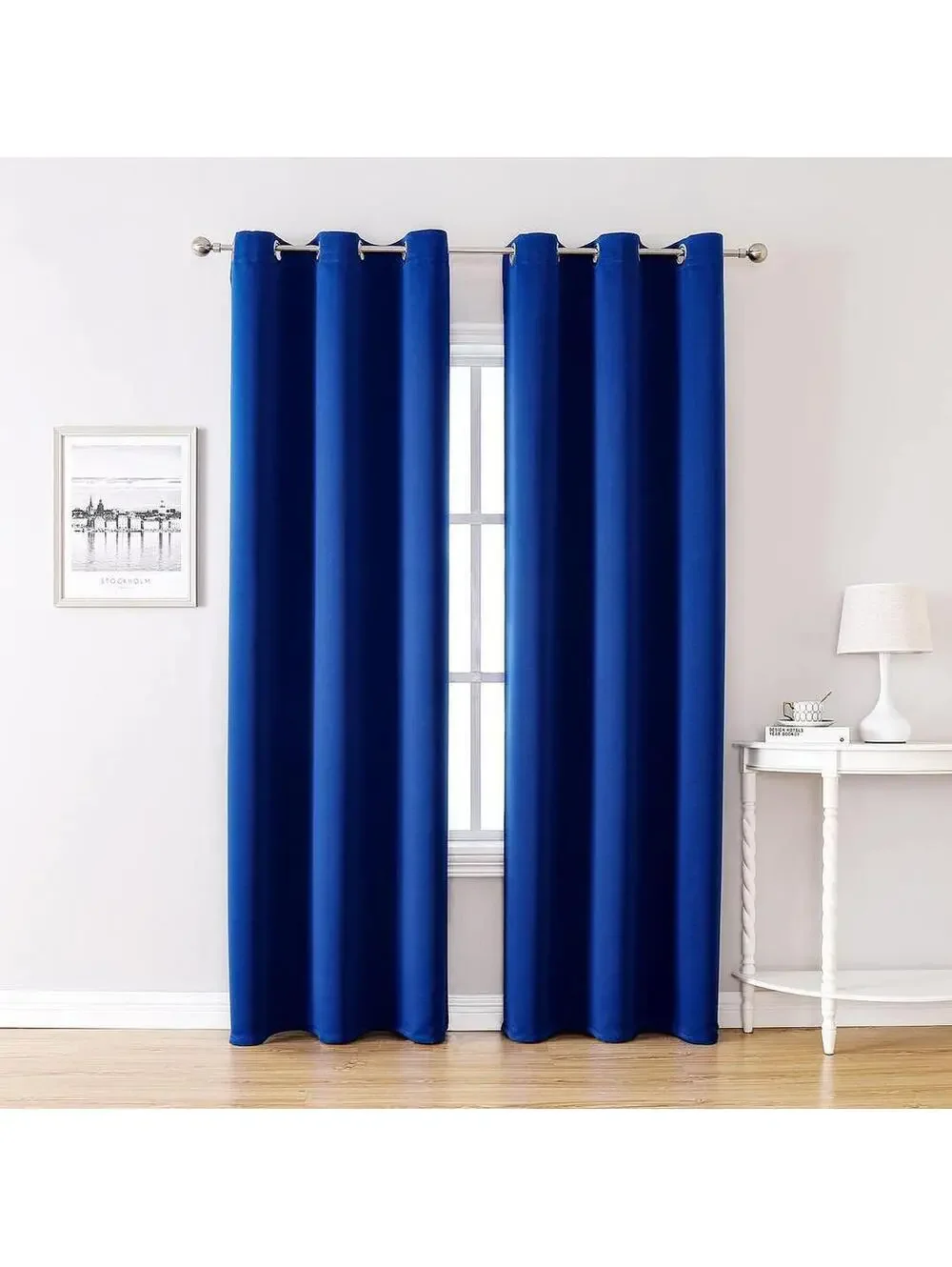 Brand New ChrisDowa Blackout Curtains – Royal Blue, 42